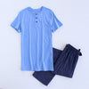 Sale Plus Size 100% cotton pyjamas men pijamas hombre short-sleeve casual Sleepwear men homewear pajamas sets for male 130kg
